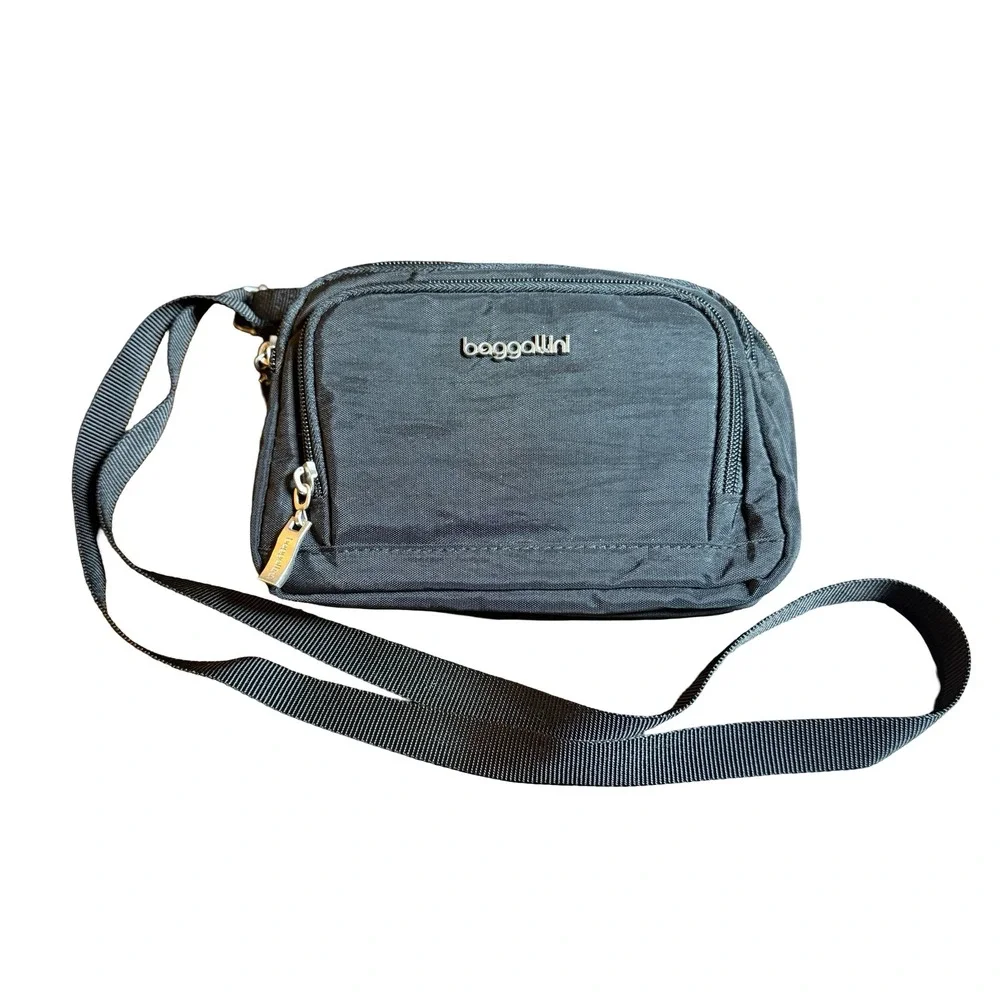 Baggallini Modern Everywhere Trifecta RFID Wallet Crossbody Travel Purse Nylon